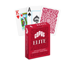 1546 Elite Poker size Jumbo index playing cards - Red