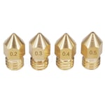 Brass Mk8 Extruder Nozzle 0.2-1.0mm For 1.75/3mm Filament Reprap 1.75/0.6mm