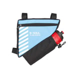 Bicycle bag triangle bag beam bag mountain bike kettle bag front bag saddle bag tool bag riding equipment-blue_20.5 * 18 * 5cm