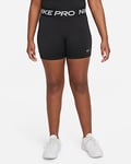 Nike Pro Dri-FIT Shorts til store barn (jente) (utvidet størrelse)