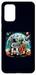 Galaxy S20+ Astronaut & Alien Pizza Party Funny Sci-Fi Outer Space Case