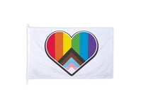 Hbtq+ Hjärta Flagga 200X300 Cm.