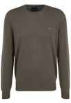 Rundhalsad tröja | Fynch-Hatton | Brun merinoull/casmere - L