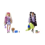 Barbie Extra Doll with Blonde Pigtails & Extra Doll with Pigtails and Bobble Hair Ties