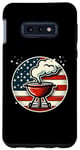 Coque pour Galaxy S10e Barbecue vintage patriotique avec drapeau américain