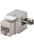 Pro Keystone module RJ45 CAT 6 STP 250 MHz - Silver