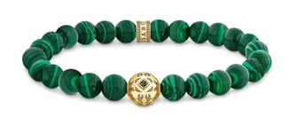 Thomas Sabo Rebel Wolf malachite armband A2145-140-6-L17