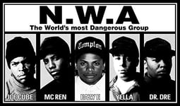 BDP Bands NWA Arabian Prince Dr. Dre Eazy-E Ice Cube DJ Yella MC Ren (1) XXL ONE PIECE NOT SECTIONS! Over 1 Meter Wide Glossy Poster! ***UK SELLER - SAME DAY SHIPPING***