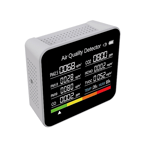9-i-1 Luftkvalitetsmätare Koldioxiddetektor TVOC HCHO PM2.5 PM1.0 PM10 Temperatur Luftfuktighet