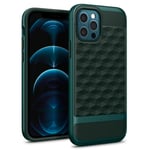 Caseology Parallax Case Compatible with iPhone 12 Compatible with iPhone 12 Pro - Midnight Green