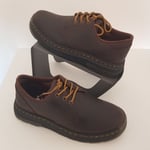 DR MARTENS ‘Crewson Lo’ Crazy Horse Brown Leather Shoes -Size 6 (39) BNIB