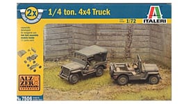Italeri - I7506 - Maquette - Chars d'assaut - 1/4 Ton 4 x 4 Utility Truck - Echelle 1:72