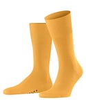 FALKE Men's Airport M SO Wool Cotton Plain 1 Pair Socks, Yellow (Hot Ray 1282), 8.5-9.5
