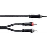 Câble Y Bretelle Mini-jack Stéréo / 2 RCA 3 M