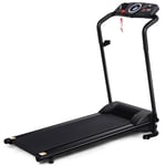 Elektriskt löpband hopfällbar motionscykel rullbar fitnessapparat LCD-display