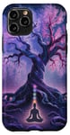 Chakra Méditation Arbre Nature Univers Éléments Coque pour iPhone 11 Pro