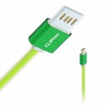 1m A Male to MICRO B USB 2.0 Charger Cable Lead XBOX ONE PS4 Controller Green