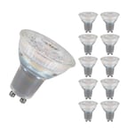 Crompton Lamps LED GU10 Spotlight 5.5W Dimmable (10 Pack) (50W Equivalent) 3000K Warm White 50° 360lm Replacement Multipack Light Bulbs