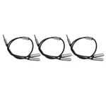 3Pcs Headset Splitter Cable 3.5mm Silver Headphone Splitters Mic Cables For Ggm