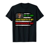 Queen Women Girls Juneteenth Is My Independence Free Day T-Shirt