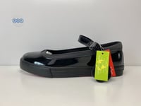 Kickers Tovni MJ Patent Girls School Shoes Shiny Black Leather UK Size 6 EUR 40