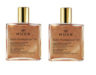 Nuxe - 2 x Huile Prodigieuse Golden Shimmer Face and Body Oil 50 ml