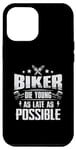 Coque pour iPhone 15 Pro Max Matrice de découpe Biker Young Late Vintage Motorcycle Club Amateur