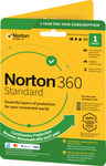 Norton 360 Standard antivirusprogam for 1 enhet (online abonnement)
