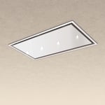 Hotte encastrable au plafond - gea flat blanche 120x60 cm. 800 m3/h - blanche