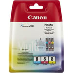 Canon 0621B029 Bläckpatron CLI-8 Multipack C/M/Y