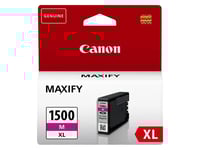 Canon Pgi-1500Xl M - 12 Ml - Lång Livslängd - Magenta - Original - Bläcktank - För Maxify Mb2050, Mb2150, Mb2155, Mb2350, Mb2750, Mb2755