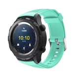 Huawei Watch 2 Pro klockarmband silikon smartklocka texturerad mjuk miljövänlig - Turkos