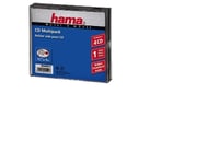 Hama 4X Cd-Etui 4 Cder/Dvder/Blu-Ray-Diske Polystyrol Sort 1 Stk (B X H X T) 142 X 125 X 24 Mm 00049415