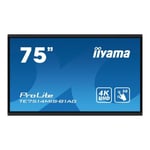 Écran plat LCD rétro-éclairé par LED avec écran tactile - iiyama - iiyama ProLite TE7514MIS-B1AG 75" écran LCD rétro-éclairé par LE