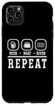 Coque pour iPhone 11 Pro Max Beer Boat River Repeat Drinking River Life