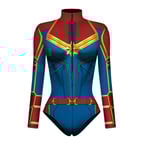 Bodysuit för kvinnor, hero jumpsuit, långärmad baddräkt Color 2 S