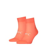 PUMA Quarter, Coral, 35/38 (Pack of 2)