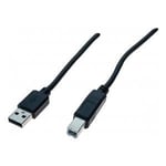 EXC USB 2.0 A/B cord Black 5m
