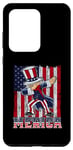 Coque pour Galaxy S20 Ultra Dabbing Uncle Sam America Flag Patriotic 4th of July