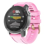 Garmin Fenix ​​​​7S / 6S Pro / 5S Plus Silikone urrem, 20 mm - Pink