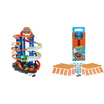 Hot Wheels Ultimate Garage Track Set with 2 Toy Cars, Hot Wheels City Playset with Multi-Level Side-by-Side Racetrack & Hot Wheels Storage for 100+ 1:64 Scale Vehicles, GJL14