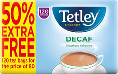 Tetley Decaf Tea Bags x120