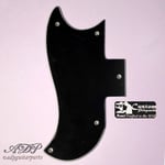 Black 3ply Lefty HalfFace Pickguard for Gibson SG 1961-1970 vintage production