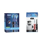 Oral-B Family Pack Included 2pcs PRO 2 Adult Electric Toothbrush & 2pcs Kids Star Wars