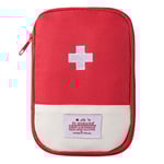 Mini bärbar medicinsk väska Mini tom medicinsk väska Multifunktionell bärväska för utomhusbruk Red Large
