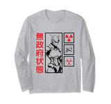 Manga Anime Art Ninja Robot Street Style Streetwear Graphic Long Sleeve T-Shirt