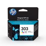 HP 303 Original Ink Cartridge, Tri-color, Single Pack, T6N01AE, Indate Box