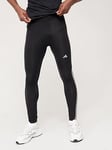 Adidas Performance Techfit 3-Stripes Training Long Leggings - Black
