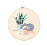 Clas Ohlson DIY-kit Broderi Sovande katt, nybörjare, från 12 år