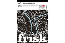 Frisk Bloc de 50 Feuilles de Papier Noir 135 g Format A3